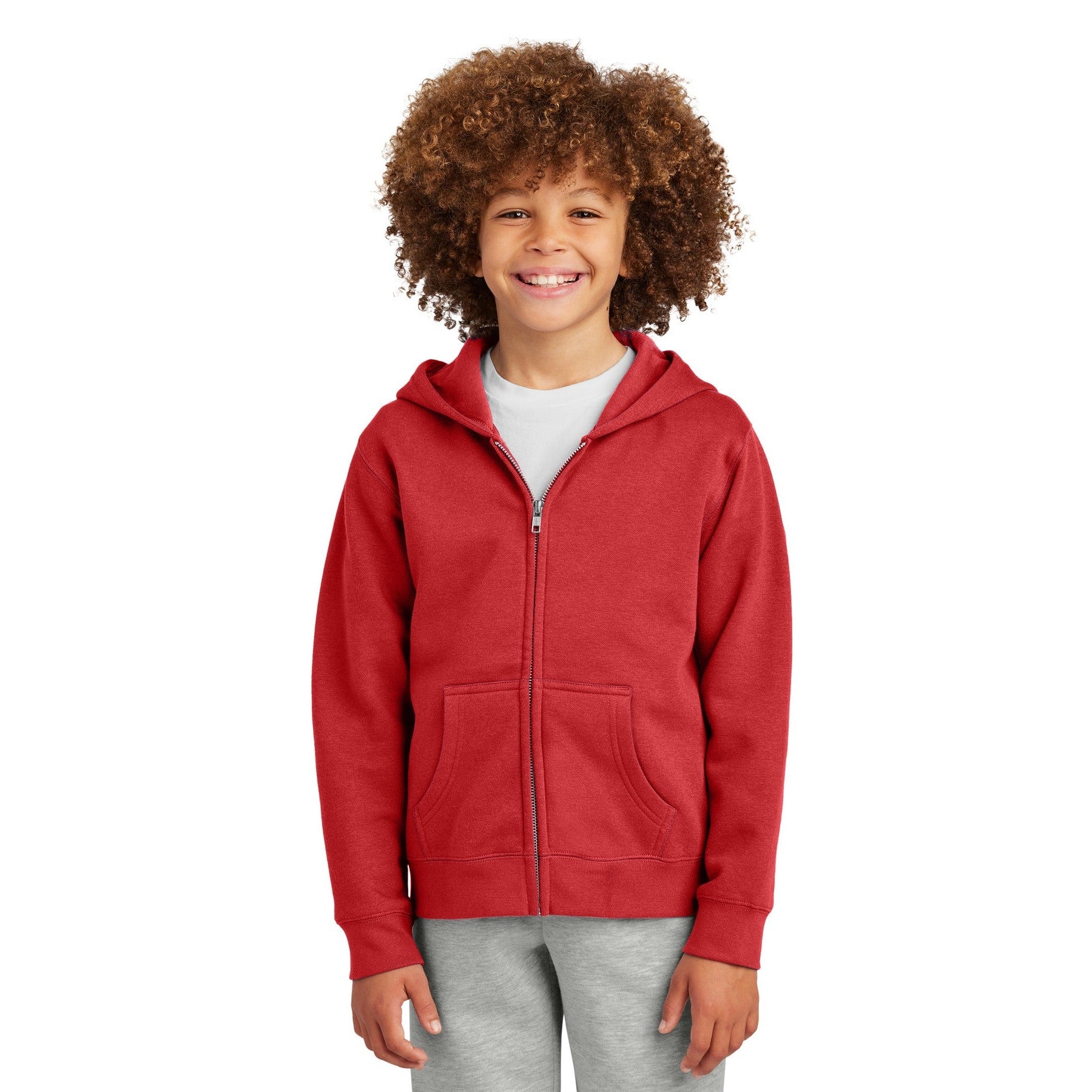 District-District® Youth V.I.T.™ Fleece Full-Zip Hoodie DT6102Y-MedTech-2